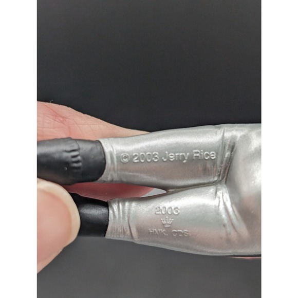 Vintage NFL Jerry Rice Oakland Raiders Hallmark Keepsake Christmas Ornament - Picture 9 of 13